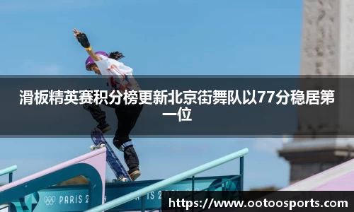 滑板精英赛积分榜更新北京街舞队以77分稳居第一位