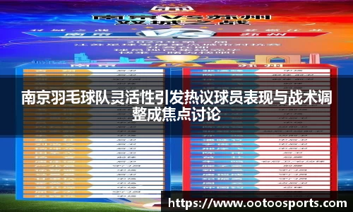 南京羽毛球队灵活性引发热议球员表现与战术调整成焦点讨论